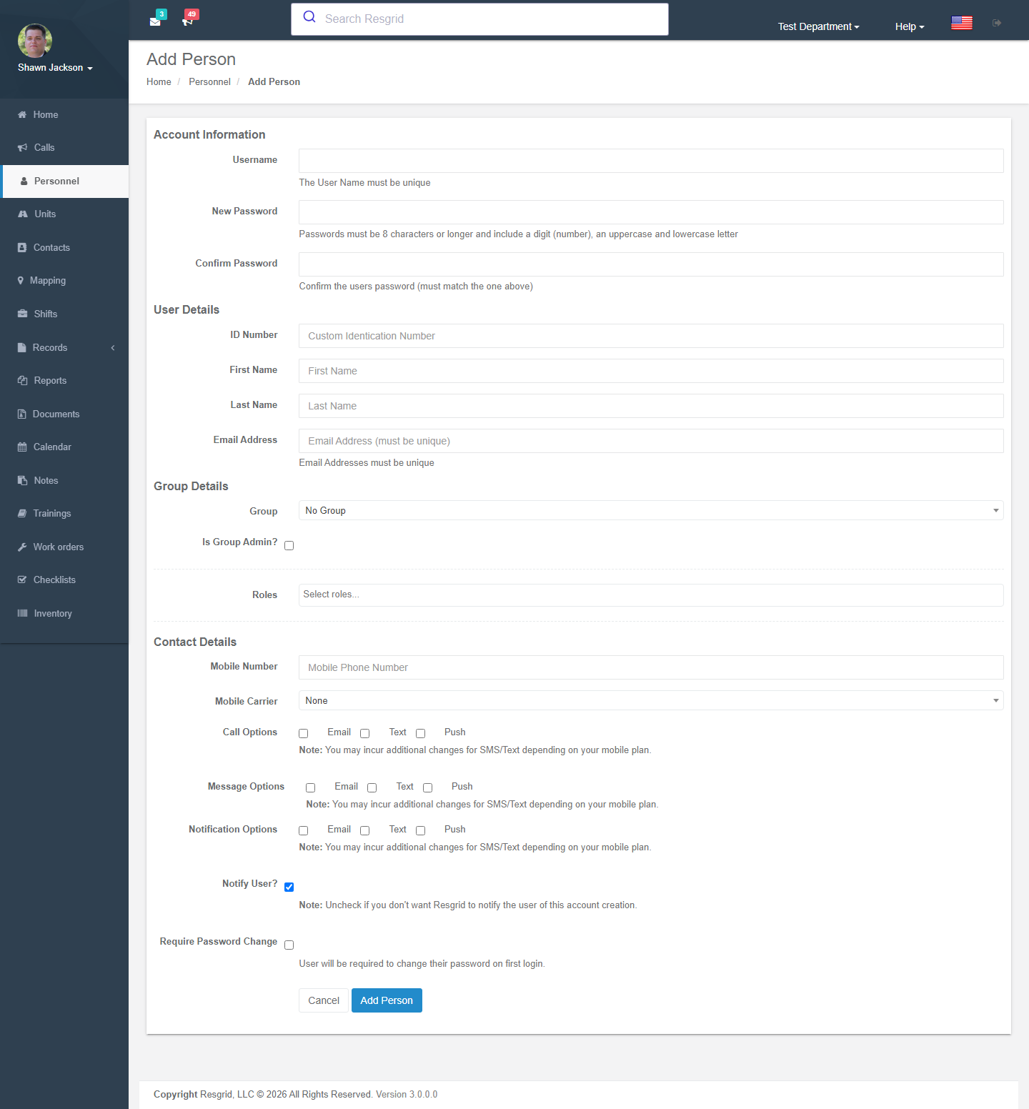 Add person