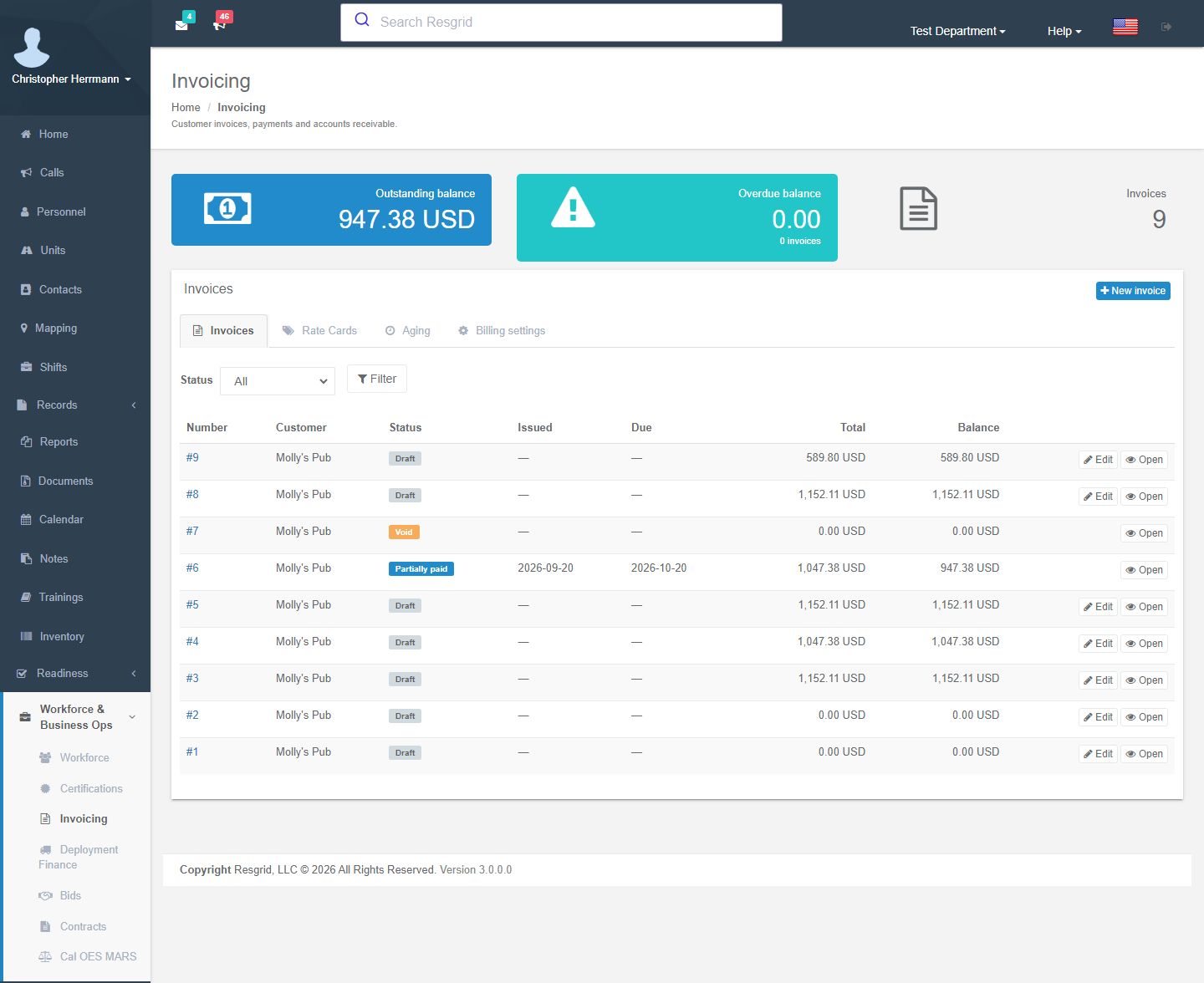 Invoicing