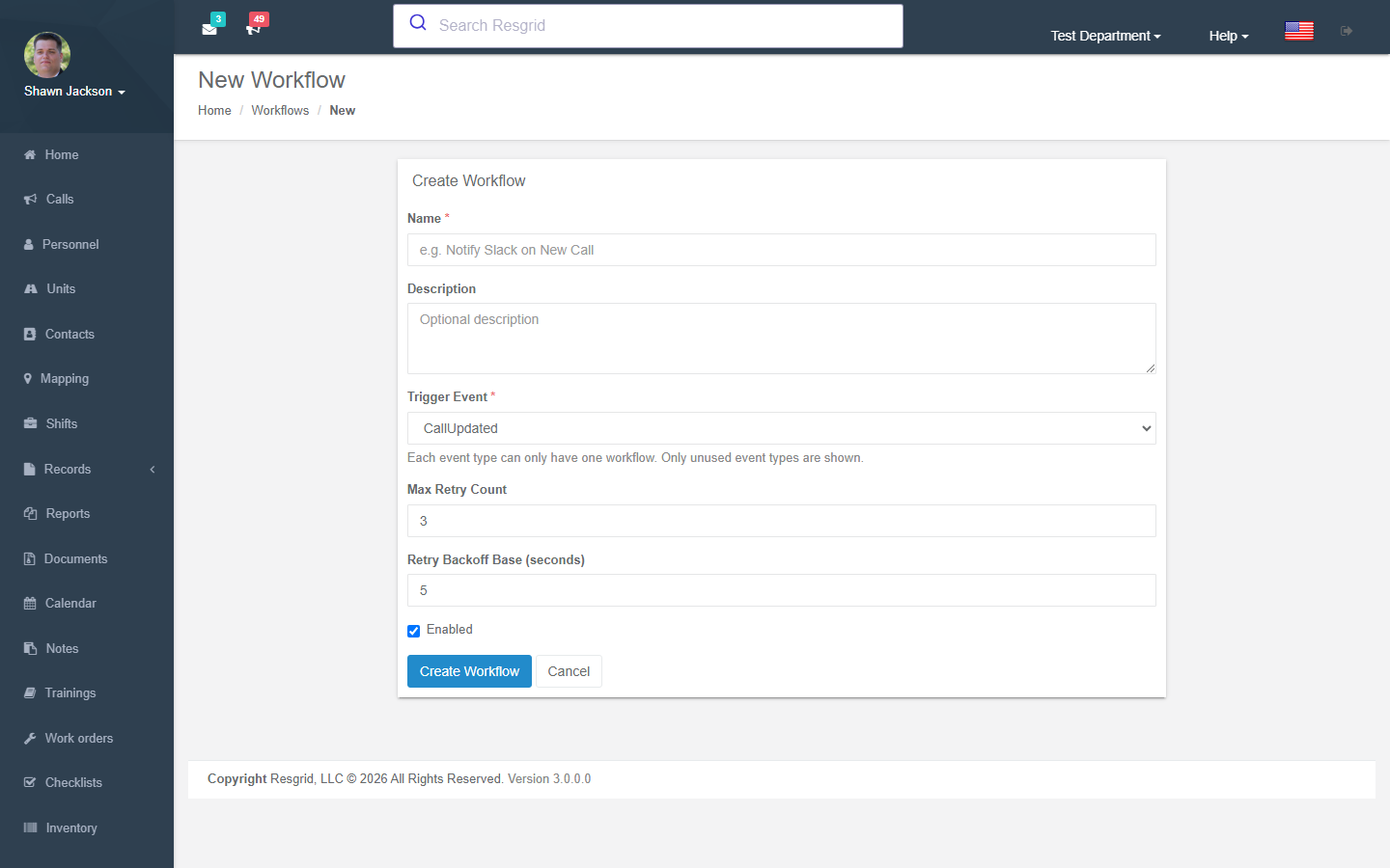 New workflow